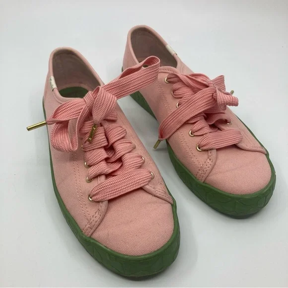HOT Keds Kate Pink And Green Keds Kate Spade Shoes Keds X